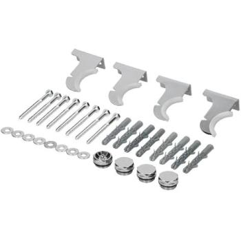 Support Murale LuxeBath Radiateur Design – Pack Chrome