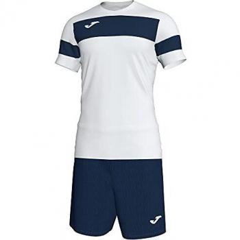 Joma Academy II Set Equipación M/Corta, Hombre, Blanco/Marino, M