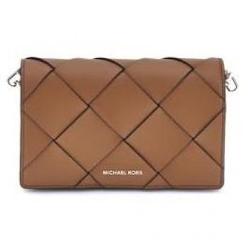 Michael Kors Calf‑Sleek Shoulder Bag – Brown, One Size