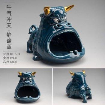 Cartoon Cow Ceramic Ashtray