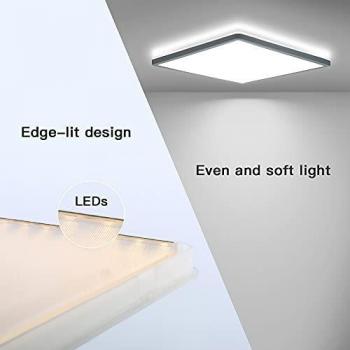 Schlankes IP44 LED-Eckpanel 4000 K – 29,4 cm Ultraslim‑Design