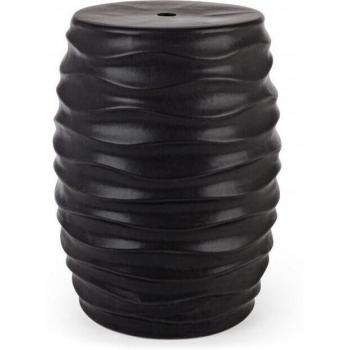 Sgabello Wave Nero H46 cm - Sfinge Bizzotto