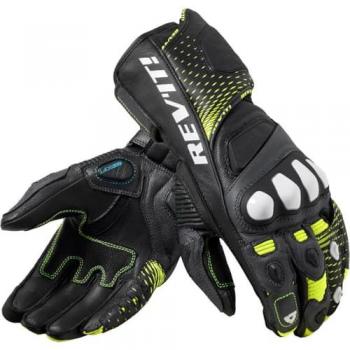 Guantes de Moto Rev'it! Control Negro y Amarillo Neón