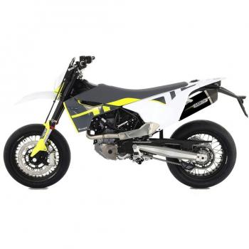 Silenziatore Race-Tech Arrow Alluminio Scuro Carbonio Omologato Husqvarna 701 Enduro/Supermoto 2017-2024