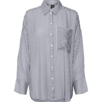 Camicia Elegante VMBUMPY Nera e Bianca Vero Moda