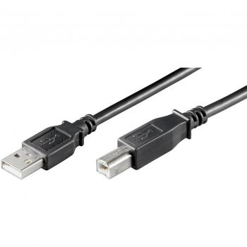 Microconnect USBAB5B USB cable USB 2.0 5 m USB A USB B Black