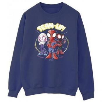 Herren-Marvel Sweatshirt „Spidey & Co.“ in Größe L – Weiß