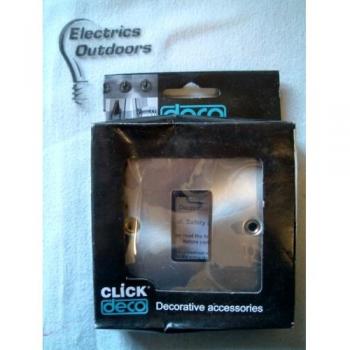 Click Scolmore MiniGrid Satin Chrome Switch Aperture