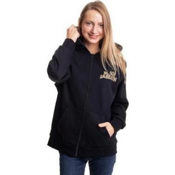 Sudadera dama Black Sabbath 1978 con cremallera completa negra