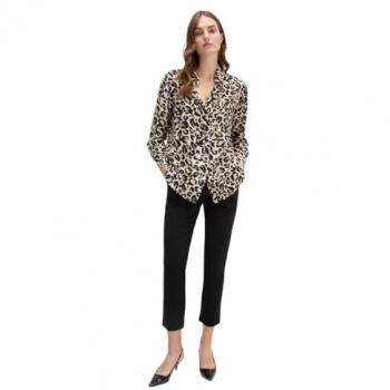 Pantalón Regular de Punto Milano con Cierre Oculto