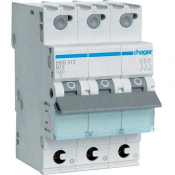 Hager MBS313 Miniature Circuit Breaker 3-Pole 13A