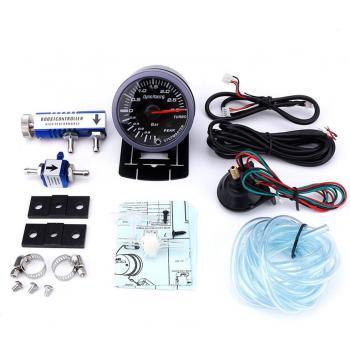 Dynoracing 60MM Car Turbo Boost Gauge with 3Bar and Controller