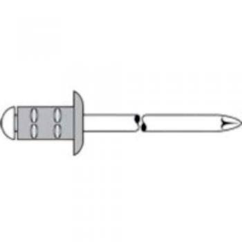 Gesipa 1433889 Mehrbereichsblindniete Edelstahl Aluminium, 500 St