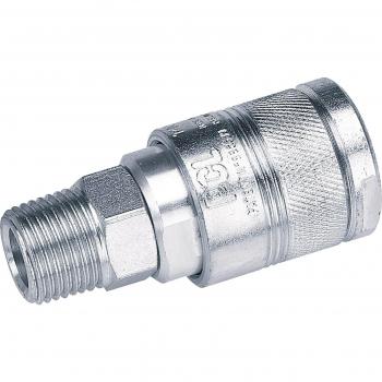 Draper PCL M100 1/2 BSP Male Thread Air Line Coupling Pack of 1