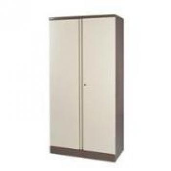 Jemini 2 Door Storage Cupboard Metal 950x420x1960mm CoffeeCream