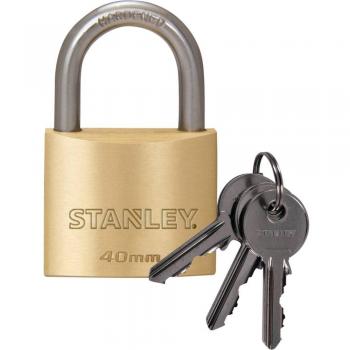 Cadenas STANLEY 40 mm - Double verrouillage - Serrure à clé