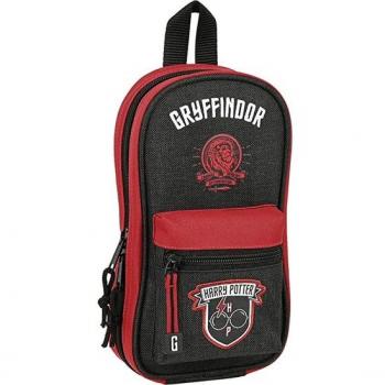 Witchcraft Rucksack Harry Potter – Schwarzer Rucksack mit Federtaschen, 12 × 23 cm
