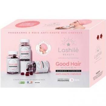 Lashilé Beauty Good Hair Women Anti Chute 180gummies + Serviette