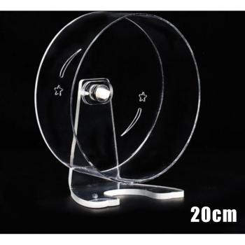 Quiet Acrylic Hamster Exercise Wheel with Holder 5.1/5.9/6.7/7.9/8.7