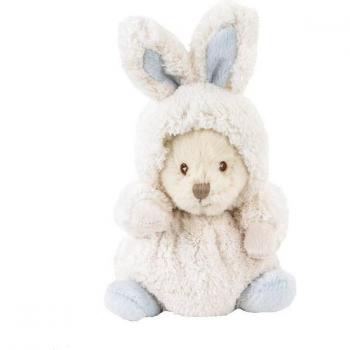 Bukowski Stofftier Ziggy Hase weiß/blau 15 cm