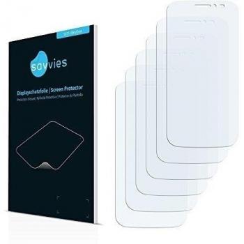 Savvies Protector Pantalla Compatible con Haier HaierPhone W757 (6 Unidades) Película Ultra Transparente