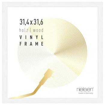 Vinyl Record Album Display Frame, 12 LP, Wood, 34x34cm