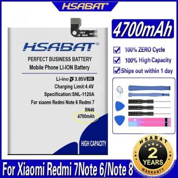 HSABAT BN46 4700mAh Battery for Xiaomi Redmi Note 8