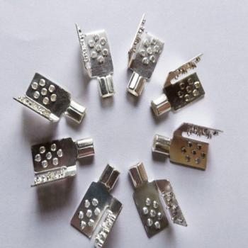 50Pcs/Pack Brass and Silver Plated Terminals for Electrothermal Film Q-229