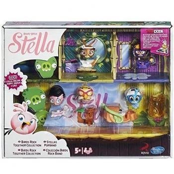 Zestaw figurki ptaków Angry Birds Stella z telepodami - Stella, Willow, Poppy, Dahlia i Gale