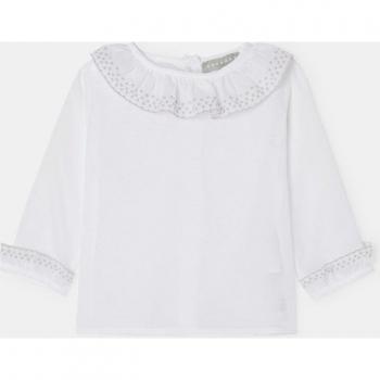 Camisita de manga larga festón básica Coconut