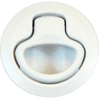 SOUTHCO M1-63-1 Flush Pull Latch (White, Non-Locking, Pull to Open)