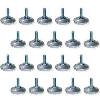 Pie Nivelador con Base Circular M6 (20 uds)