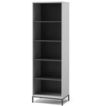 Vicco Libreria Grigio 60x180cm 5scomparti