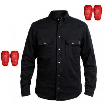 Camicia da moto John Doe Motoshirt XTM Nero M