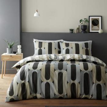 'Orea' Retro Inspired Easycare Duvet Cover Set