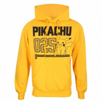 Pikachu Sudadera con Capucha Unisex XL Amarilla