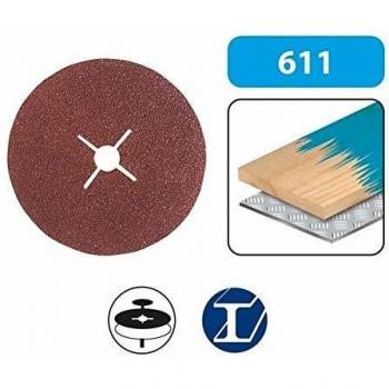 Lot de 25 disques fibre corindon brun D.115 mm grain 50