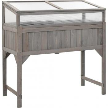Invernadero en Madera Maciza: Jardinera Arriate Elevada – 110 × 54 × 120 cm