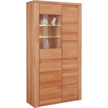 Vitrine Burani – Grifflose Optik, 90 cm × 170 cm × 35 cm