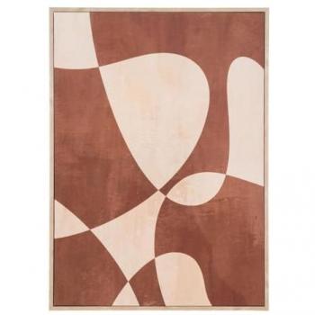 Impresión sobre Lienzo con Marco, Algodón, Marron, 50x2,5x70 cm