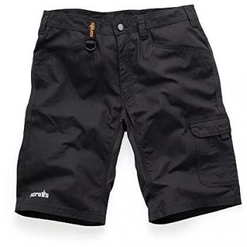 Scruffs - pantalón corto trade flex, color negro talla 38