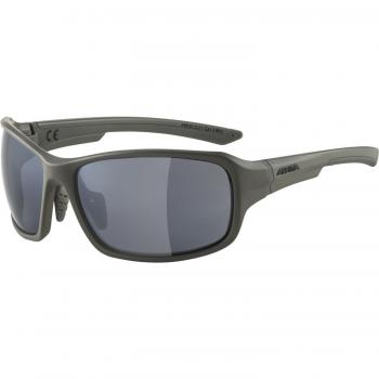 Alpina Lyron Sportbrille (321 moon/grey matt, Scheibe: Ceramic mirror, black mirror (S3))