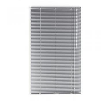 Blindecor | Veneciana de Aluminio con Lama, Medidas: 150x180 cm, Color Plata, Regulable en Altura y Apertura