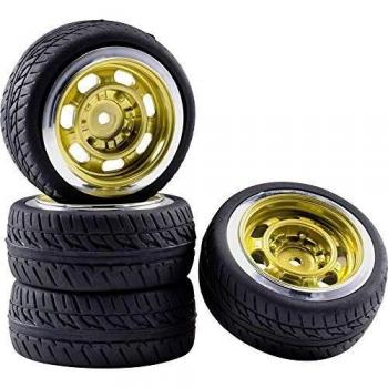 Roues Complètes Racing Voiture de Tourisme 1:10 Reely RE-5996127 Retro Or