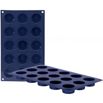Caja de 6 uds de Molde 15 Cavidades Petit Four Silicona, 4X2 Cm Ibili 870037