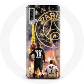 PSG Neymar and Mbappé Christmas Phone Case for Samsung Galaxy A50