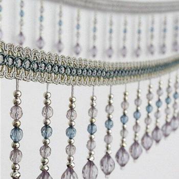 Ruban de Franges à Pompons Suspendus en Perles 12 mètres - Décoration de Mariage T2583