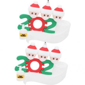 2er Set Weihnachtsdeko Santa Hänger