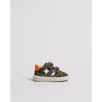 Sneakers Junior Nero Giardini Camoscio Verde 22