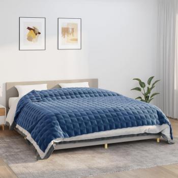 Tissu Bleu Couverture Lestée 15 kg – VidaXL